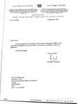 Fax from Richard J. Goldstone to M. Cherif Bassiouni