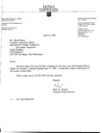 Letter from Mark W. Bennett to David Falces