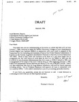 Draft Letter from Thomas S. Warrick to Mark Bennett